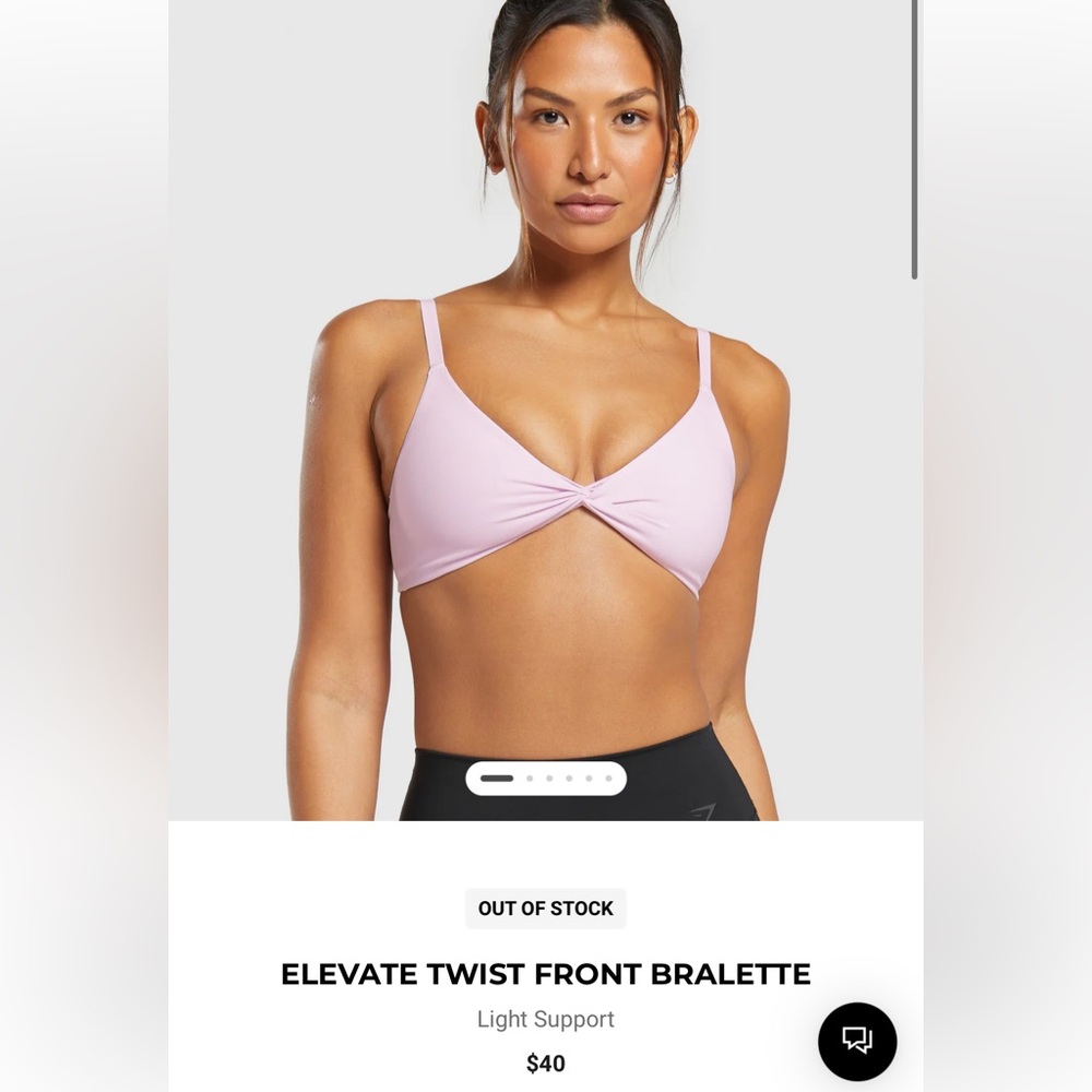 Gymshark Elevate Twist Front Bralette